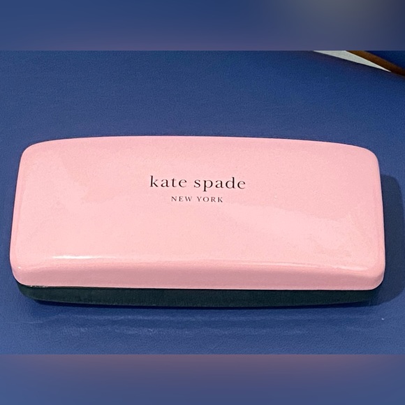 Kate Spade hard-case, clamshell eyewear case, pink and green - Picture 12 of 15